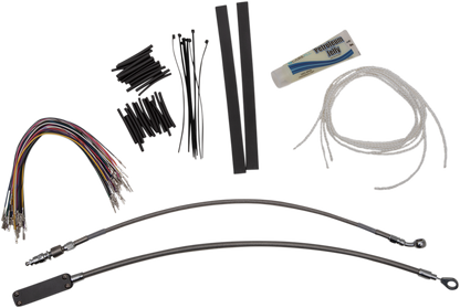 FAT BAGGERS INC. 1-1/4" EZ Install Round Top Handlebar Kit - 14" - Chrome 909414