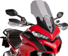 PUIG HI-TECH PARTS Touring Windscreen - 24-1/2" - Smoke - Ducati 7623H