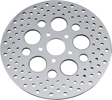 DRAG SPECIALTIES Drilled Brake Rotor - Rear - 11.5" - Harley-Davidson 060181ASP-BC648