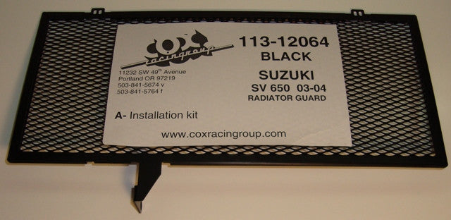 Cox Racing Radiator Guards for the Suzuki SV650 (03-04)