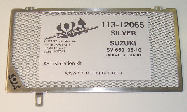Cox Racing Radiator Guards for the Suzuki SV650 (05-10)