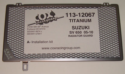 Cox Racing Radiator Guards for the Suzuki SV650 (05-10)