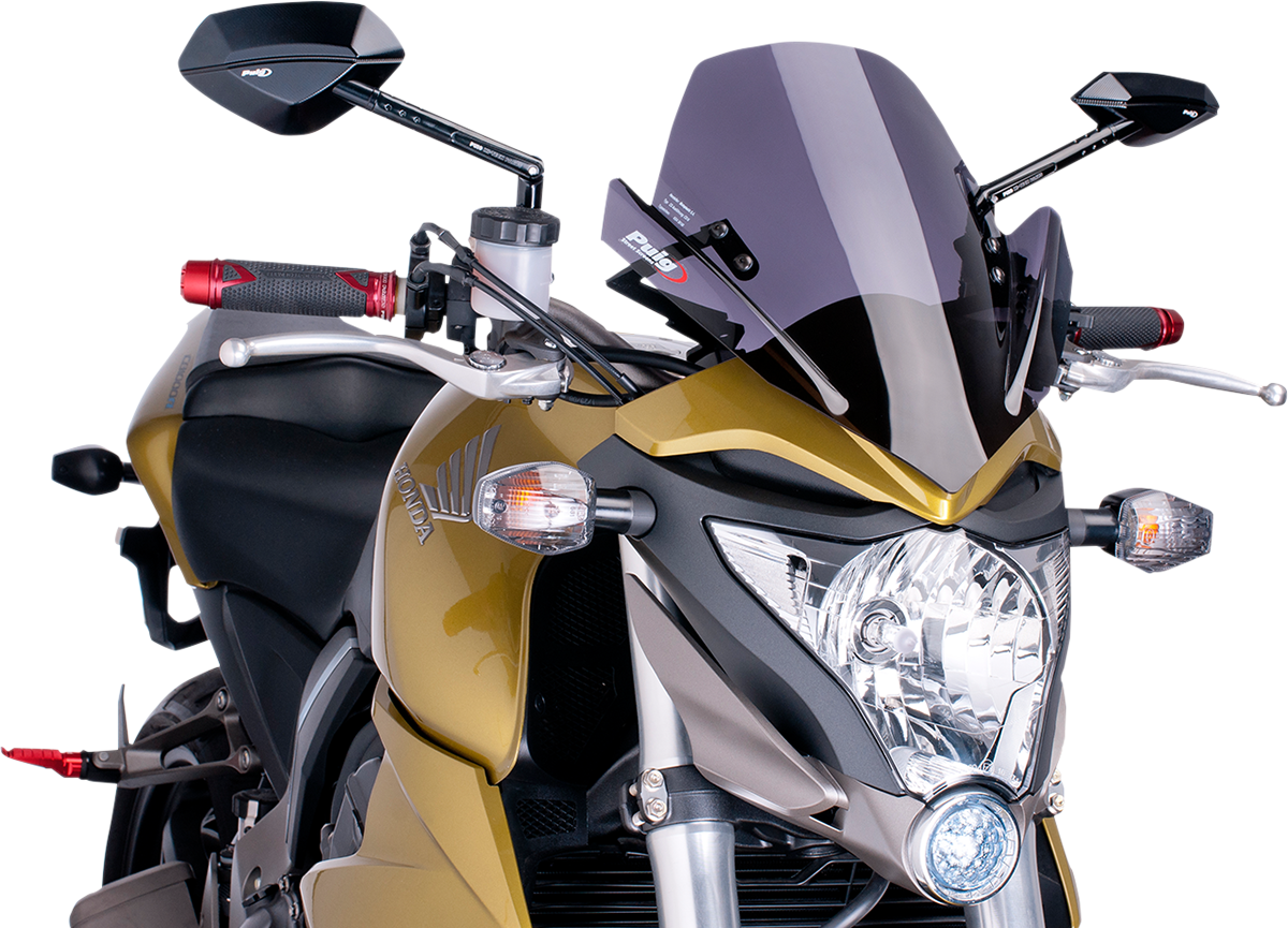 PUIG HI-TECH PARTS New Generation Windscreen - 13-3/4" - Dark Smoke - CB1000R 5645F
