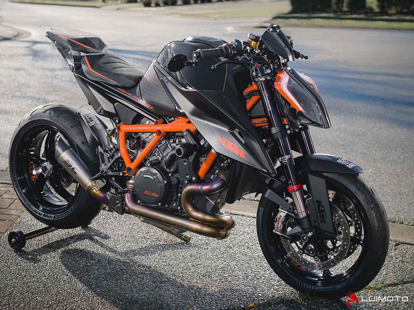LUIMOTO (R-Cafe) Rider Seat Covers for the KTM 1290 Super Duke R (2020+)