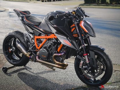 LUIMOTO (R-Cafe) Rider Seat Covers for the KTM 1290 Super Duke R (2020+)