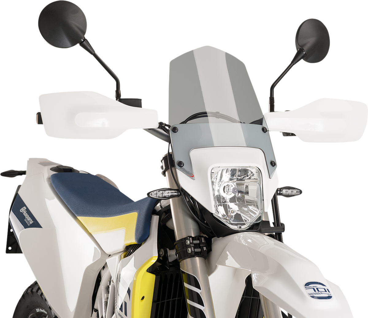 PUIG HI-TECH PARTS New Generation Windscreen - 13-3/4" - Smoke - Husqvarna 701 9867H