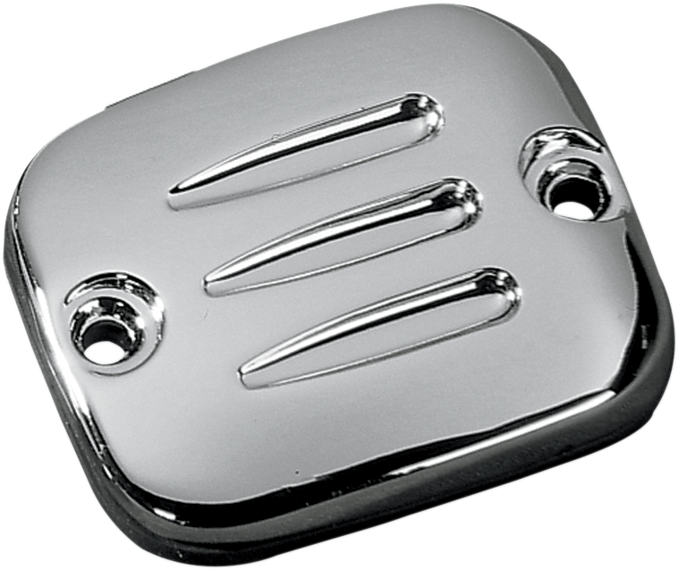 DRAG SPECIALTIES Front Brake Master Cylinder Cover - Grooved 373814-BC101