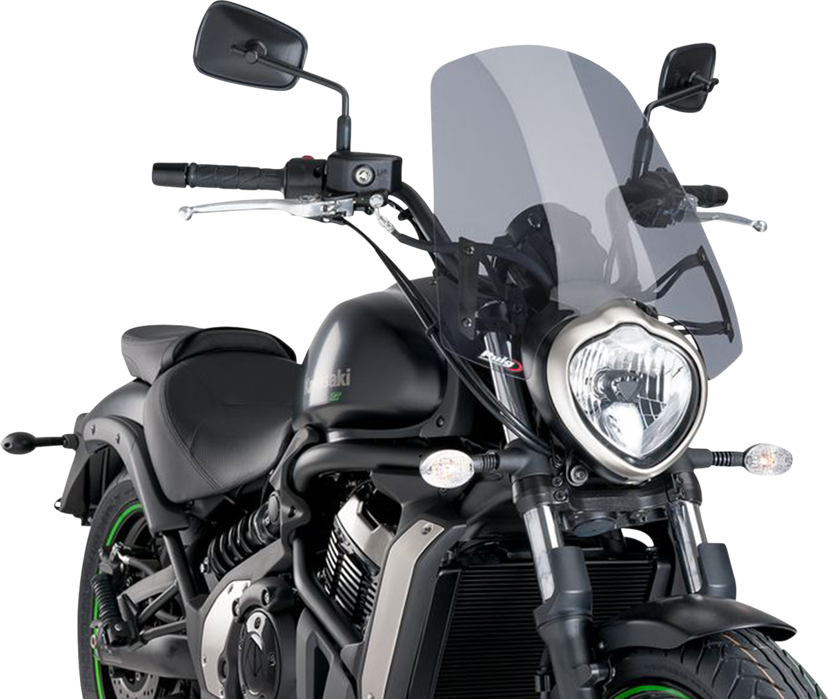 PUIG HI-TECH PARTS New Generation Windscreen - 18-1/2" - Smoke - Vulcan 8164H