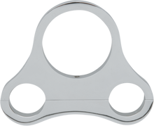 DRAG SPECIALTIES 1.25" T-Bar Single Gauge Mount - Chrome - For 2.375/2.4" Mini Gauge 373866