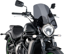 PUIG HI-TECH PARTS New Generation Windscreen - 18-1/2" - Dark Smoke - Vulcan 8164F