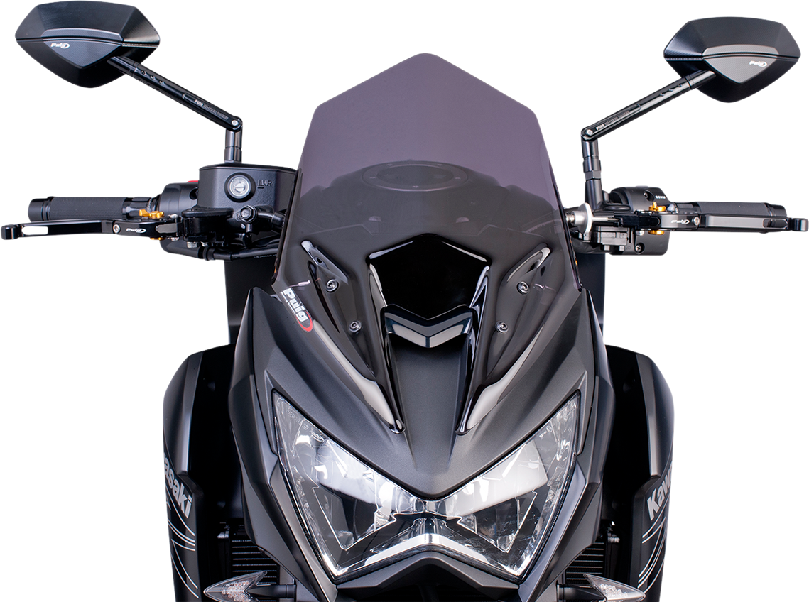 PUIG HI-TECH PARTS New Generation Windscreen - 14-1/2" - Black - Z800 6401F