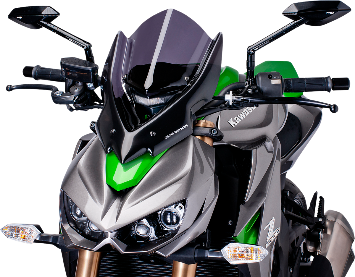 PUIG HI-TECH PARTS New Generation Windscreen - 17-" - Dark Smoke - Z1000 7514F