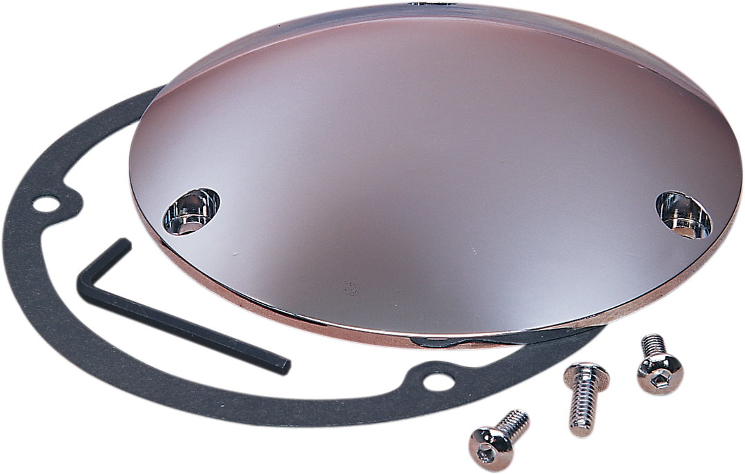 DRAG SPECIALTIES Derby Cover - Chrome - 3 Hole - '70-'98 Big Twin 33-0017K-BC427