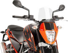 PUIG HI-TECH PARTS New Generation Windscreen - 10-1/2" - Clear - KTM 390 6009W