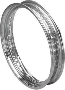 DRAG SPECIALTIES Rim - Drop Center - Rolled Edge - 40 Hole - Silver - 19x2.5 43018-73-PW-LB1