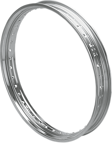 DRAG SPECIALTIES Rim - Drop Center - Rolled Edge - 40 Hole - Silver - 21x2.15 43662-80B-PWLB1