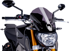 PUIG HI-TECH PARTS New Generation Windscreen - 13-3/4" - Dark Smoke - MT09 6861F