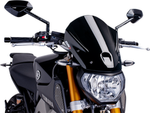 PUIG HI-TECH PARTS New Generation Windscreen - 13-3/4" - Black - MT09 6861N