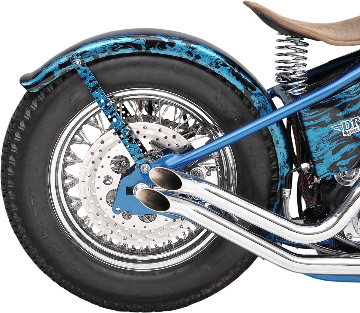DRAG SPECIALTIES Smooth Rear Fender - without Taillight/Turn Signal Mount 72522R