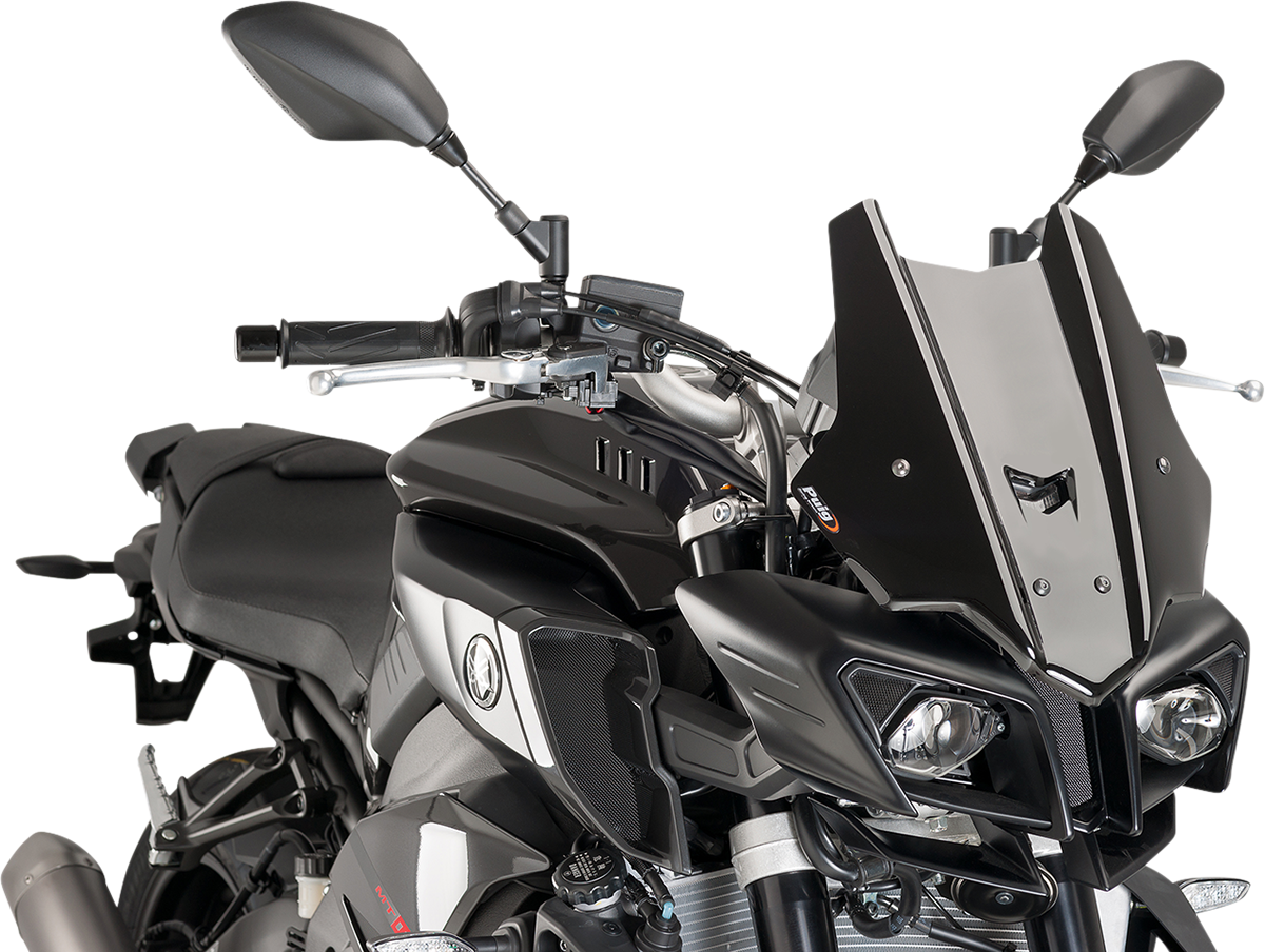PUIG HI-TECH PARTS New Generation Windscreen - 14-1/4" - Black - MT10 8917N