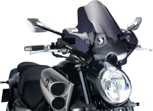 PUIG HI-TECH PARTS New Generation Windscreen - 16-1/2" - Dark Smoke - V-Max 4952F