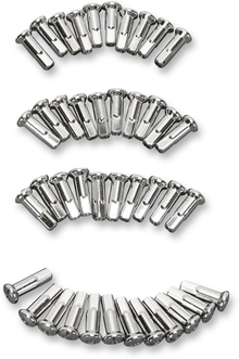 DRAG SPECIALTIES Spoke Nipples - Chrome - Extra Long 16-0500SE42-HC3