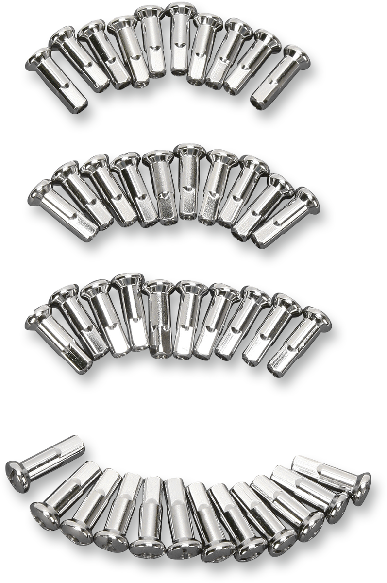 DRAG SPECIALTIES Spoke Nipples - Chrome - Extra Long 16-0500SE42-HC3