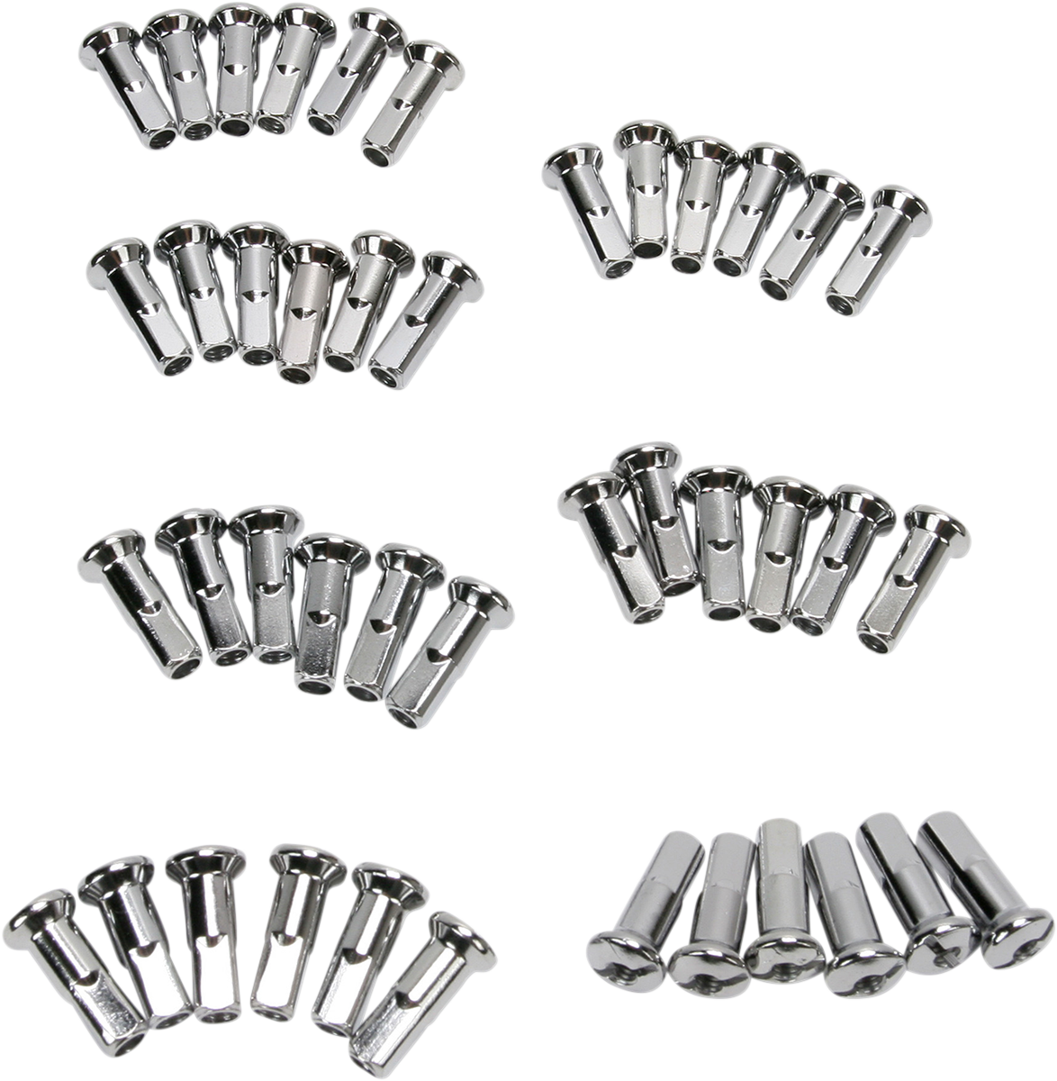 DRAG SPECIALTIES Spoke Nipples - Chrome - Standard 16-0500S-42-HC3