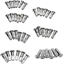 DRAG SPECIALTIES Spoke Nipples - Chrome - Standard 16-0500S-42-HC3