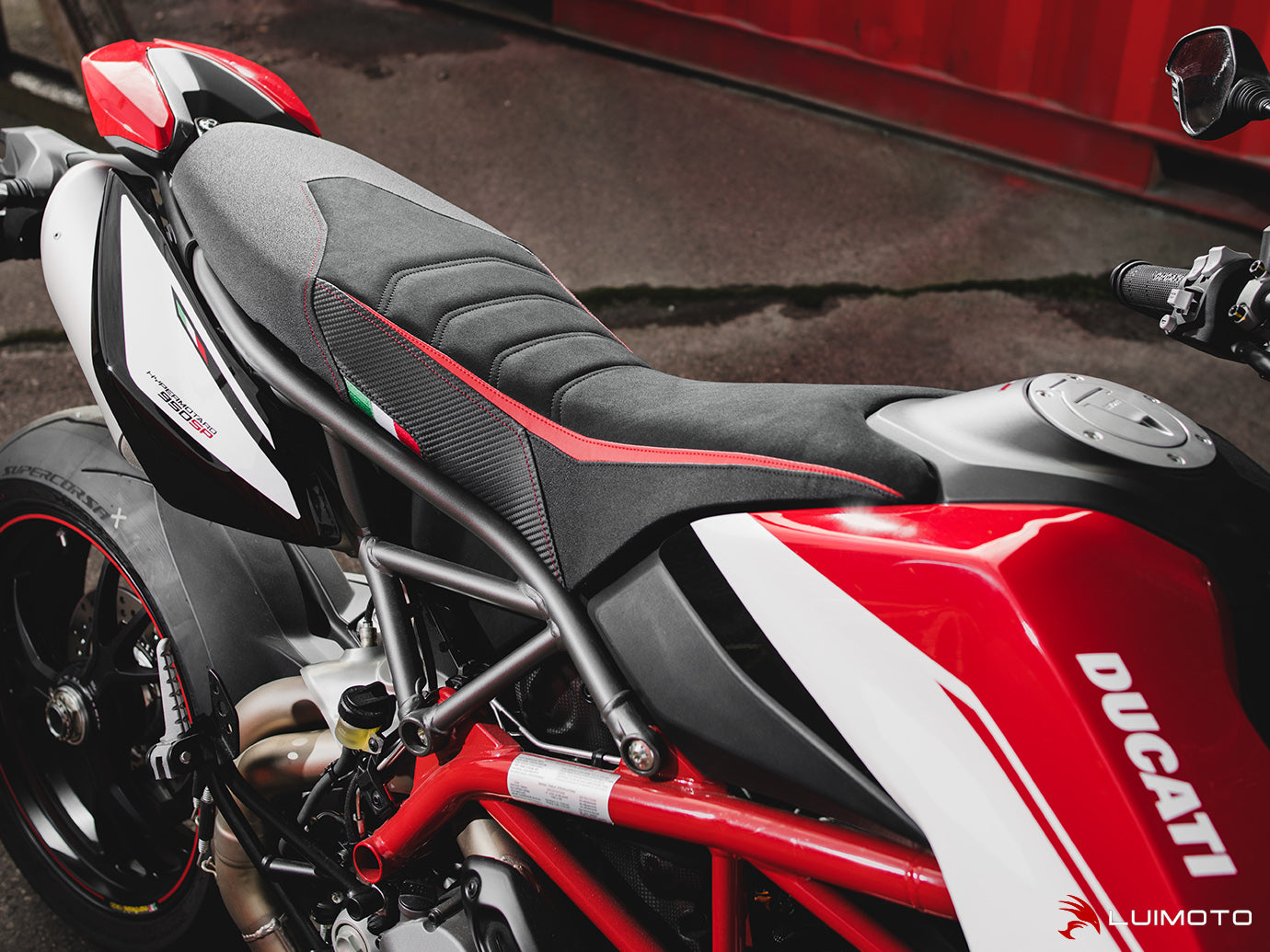 LUIMOTO Veloce Rider Seat Cover for the DUCATI HYPERMOTARD 950 (2019+)