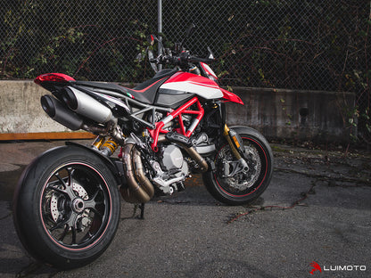 LUIMOTO Veloce Rider Seat Cover for the DUCATI HYPERMOTARD 950 SP / RVE (2019+) (Fits OE RACE SEAT)