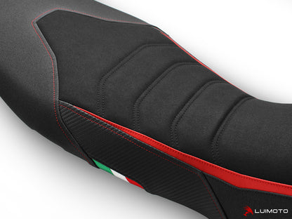 LUIMOTO Veloce Rider Seat Cover for the DUCATI HYPERMOTARD 950 SP / RVE (2019+) (Fits OE RACE SEAT)