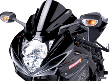 PUIG HI-TECH PARTS Race Windscreen - 11" - Black - Suzuki 5605N