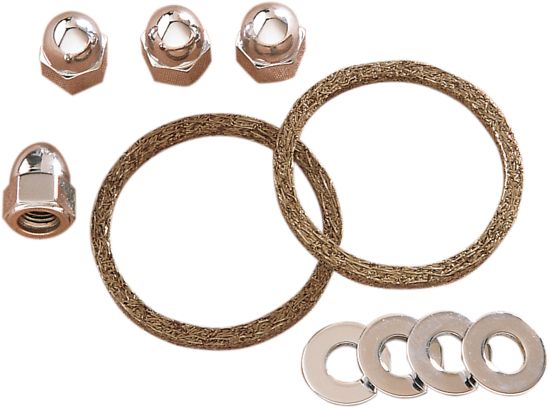 JAMES GASKET Exhaust Port Graphite Wire Gasket/Stud/Nut Kit - Big Twin/Sportster/EVO JGI-EV-1