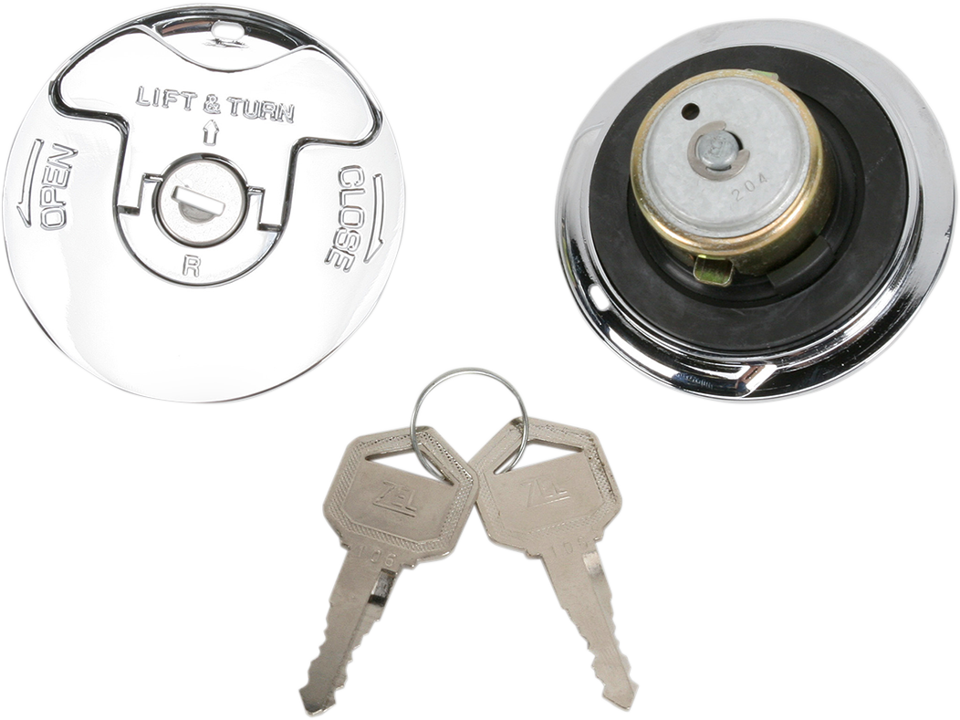 DRAG SPECIALTIES Locking Gas Caps - Vented/Non-Vented - Flush-Mount 011549-BX-LB1