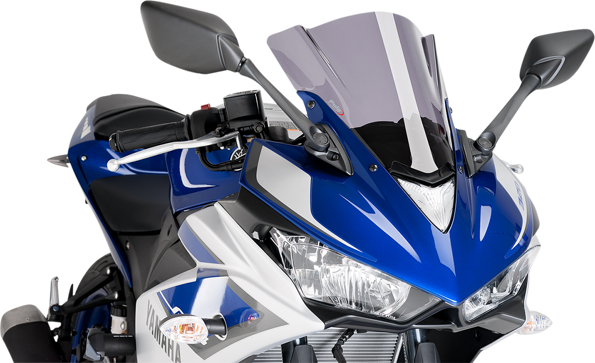 PUIG HI-TECH PARTS Race Windscreen - 11-3/4" - Smoke - Yamaha 7649H