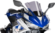 PUIG HI-TECH PARTS Race Windscreen - 11-3/4" - Smoke - Yamaha 7649H
