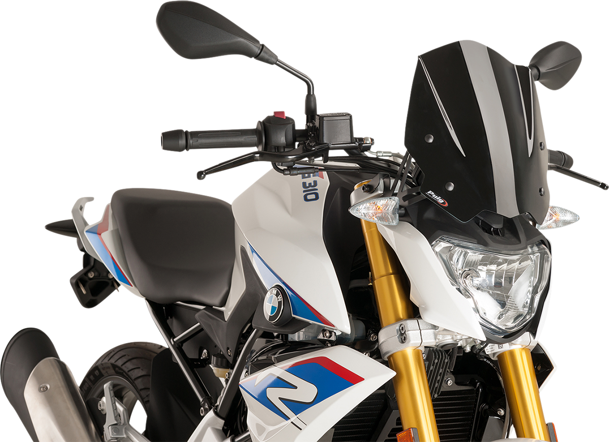PUIG HI-TECH PARTS New Generation Windscreen - 12" - Black - BMW 8920N