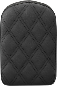 SADDLEMEN Sissy Bar Pad - Lattice Stitched - Black - Universal 041143