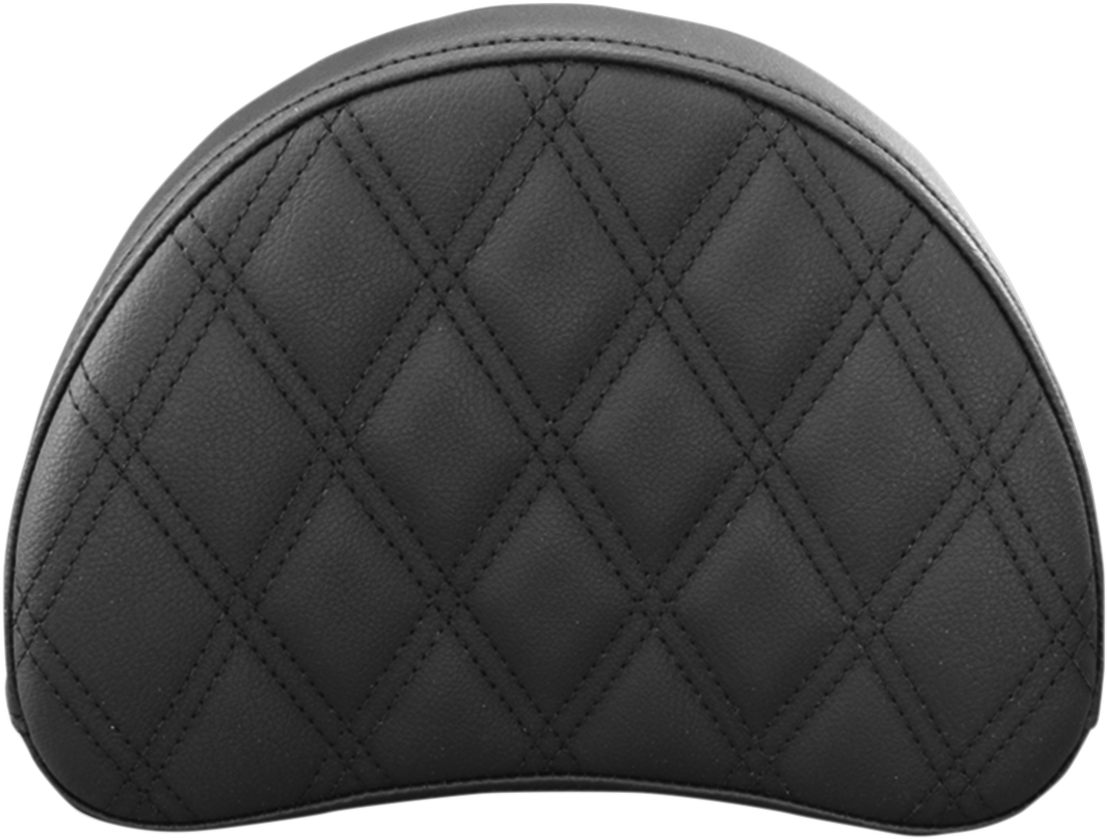 SADDLEMEN Sissy Bar Pad - Lattice Stitched - Black - Universal 051343