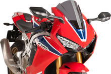 PUIG HI-TECH PARTS Race Windscreen - 13" - Dark Smoke - Honda 9407F