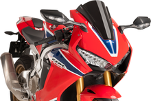PUIG HI-TECH PARTS Race Windscreen - 13" - Black - Honda 9407N