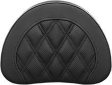 SADDLEMEN Sissy Bar Pad - Lattice Stitched - Black 051344