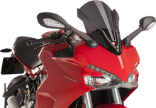 PUIG HI-TECH PARTS Race Windscreen - 16" - Dark Smoke - Ducati 9434F