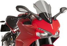 PUIG HI-TECH PARTS Race Windscreen - 16" - Light Smoke - Ducati 9434H