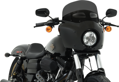 MEMPHIS SHADES Road Warrior Windshield - Vented - Dark Black Smoke - 9" MEP87310