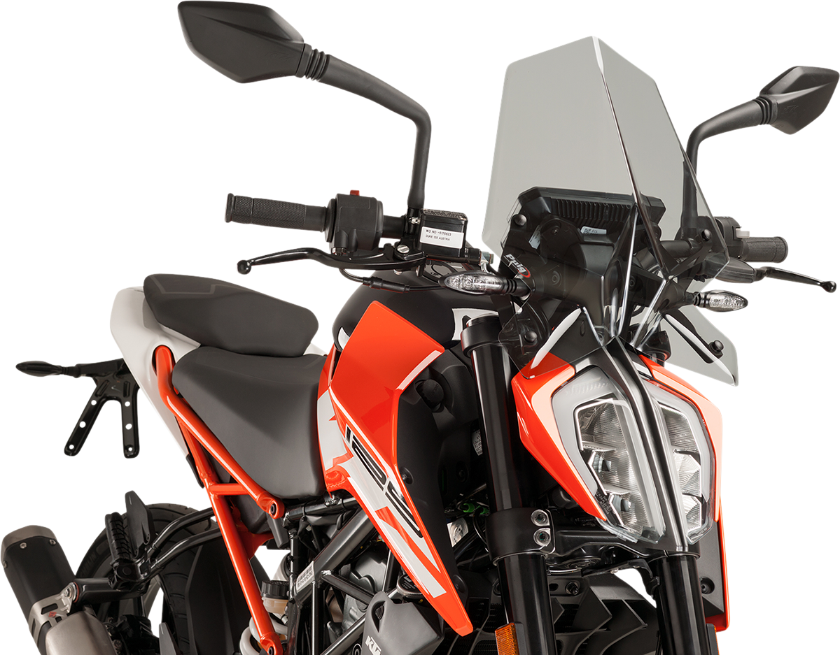 PUIG HI-TECH PARTS New Generation Windscreen - 16-1/4" - Smoke - KTM 9514H
