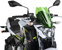PUIG HI-TECH PARTS New Generation Windscreen - 13-3/8" - Green - Kawasaki 9588V