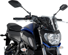 PUIG HI-TECH PARTS Naked Sport Windscreen - 9" - Smoke - Yamaha 9666H