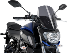 PUIG HI-TECH PARTS Race Windscreen - 14-1/4" - Dark Smoke - Tour - Yamaha 9667F
